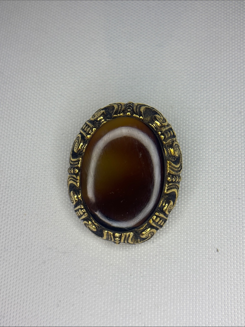vintage agate stone scarf clip